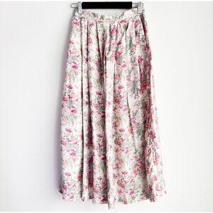 Vintage Significance Floral Cottage core Midi Skirt 8
